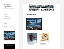 Tablet Screenshot of kootenayexperience.com